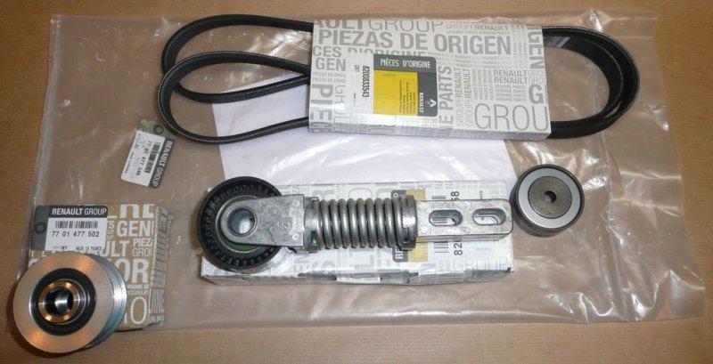 Original  kit de courroie d'alternateur Renault Megane 1.9DCI/DTIR Espace III , 7701477546