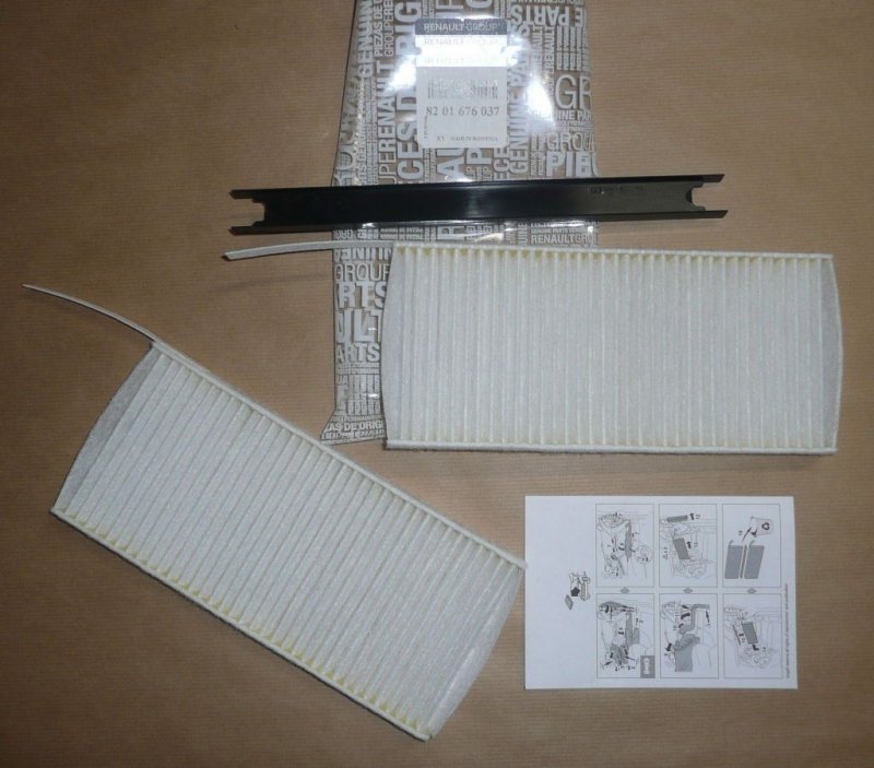 Original  Filtre d'habitacle Renault Kangoo II, Master III , 8201676037