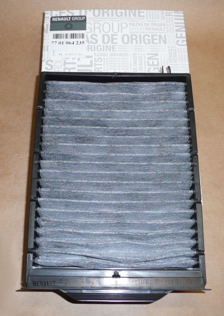 Original  Filtre d'habitacle Renault Megane II 10.2002|} avec charbon actif ,  7701064235