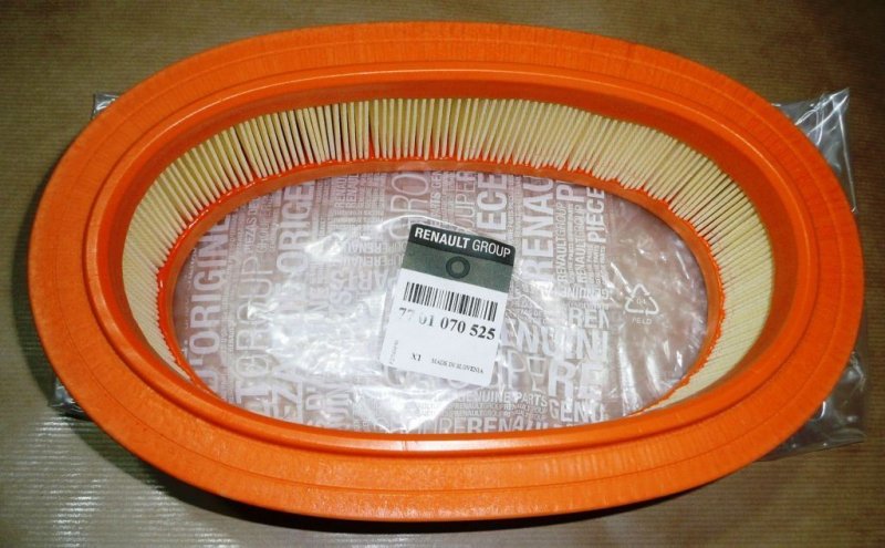 Original  Filtre à air Renault Clio II, Renault Kangoo 1.4/1.6, Dacia Logan, Dacia Sandero, Dacia Solenza ,  7701070525