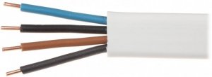 Przewód elektryczny drut płaski YDYp 450/750V 4x1,5mm2 ELEKTROKABEL 1m