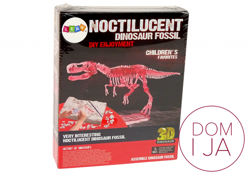 Zestaw Archeologiczny Wykopaliska Dinozaur Szkielet 3D Tyranozaur Rex Hologram