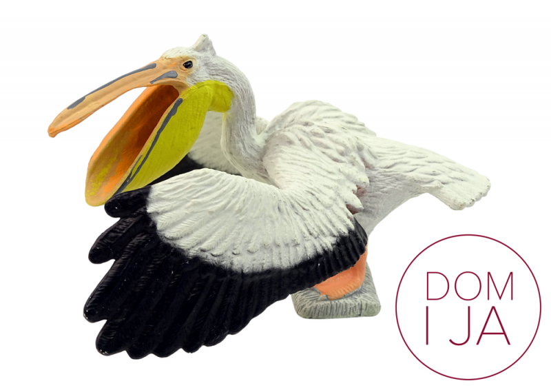 Duża Figurka Kolekcjonerska Pelikan Ptak Zwierzęta Świata