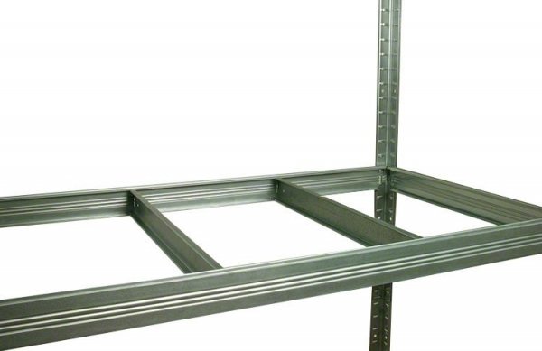Metallregal Steck-Lager- Schwerlastregal bis 400 kg pro Boden , verzinkt , HZ_180x100x60, 4 Böden