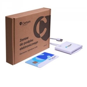 Podpis elektroniczny z kartą i czytnikiem Certum Standard ważny 2 lata 