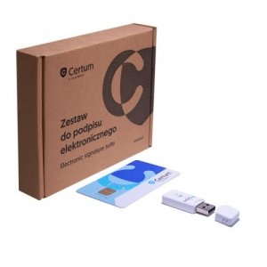 Podpis elektroniczny z kartą i czytnikiem Certum Mini ważny 3 lata