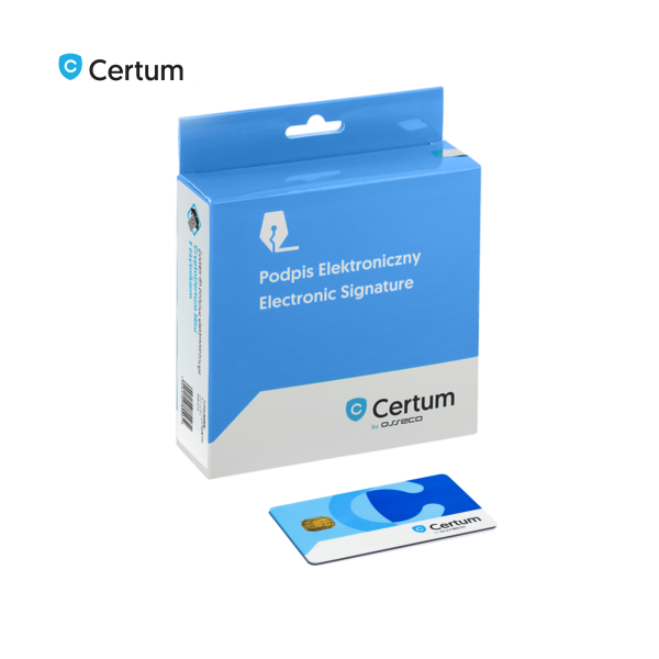 Pieczęć elektroniczna Certum Mini bez czytnika ważność 1 rok