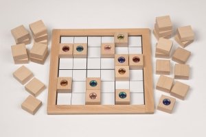 Gra Sudoku dla dzieci kolory diamenty