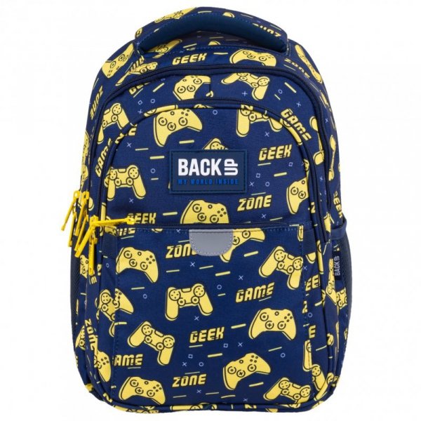 Plecak szkolny GAMER 3 komory profilowane plecy BackUp