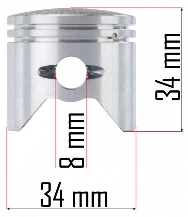 Cylinder tłok zestaw do dmuchawy RTODL0057-CT