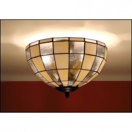 Plafon lampa żyrandol witraż MODERNUS 40cm 