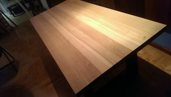  Stół lity dębowy + jesion 45x810x1720mm  