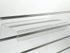 Plexi shelf for shoes with pricemarklist in front - 30 cm x 15 cm
