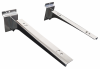 Set of 2 chrome 30 cm hangers, holders for shelf