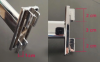 Rail from flatiron to Universal system 60 x 30 cm