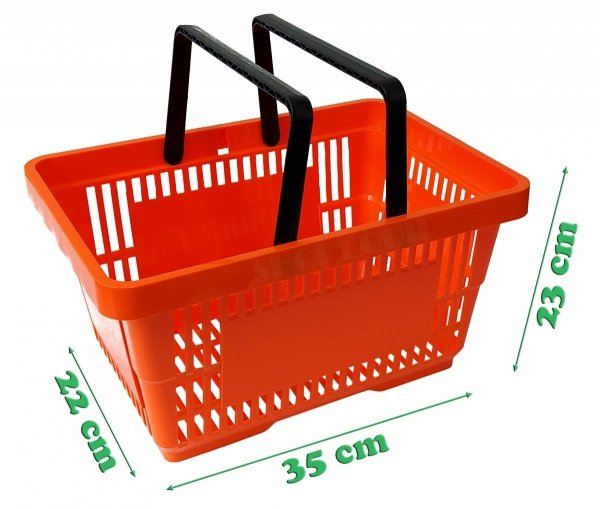 Shopping Basket, 22 Liter green