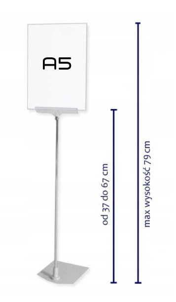 Information Stand A5 with height regulation.