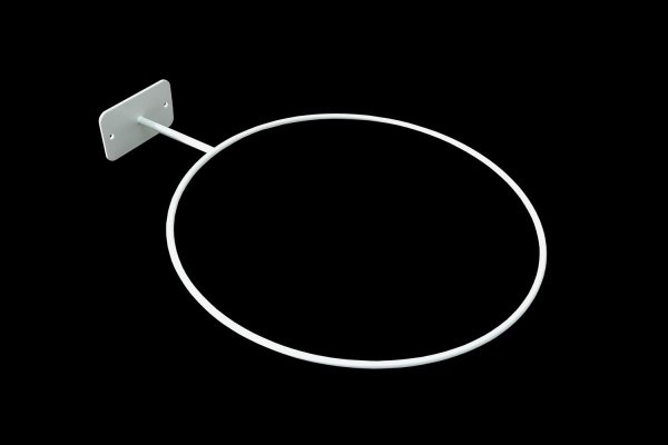 Holder, hook for ball, mounted to wall