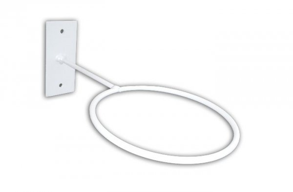 Holder, hook for ball, mounted to wall