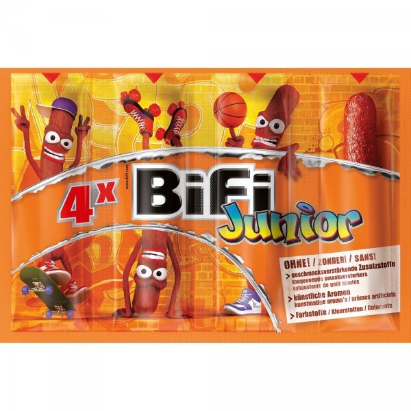 BiFi Junior Kabanosy Dla Dzieci 4pack Niemcy - Wędliny ...