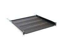 Półka regulowana 19" 1U gł: 450mm czarna Półka regulowana 19" 1U gł: 450mm czarna