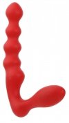 Dream Toys Purrfect Silicone Strapless Strap On - Strapon bez ramiączek (pomarańczowy)