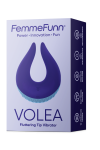 FEMMEFUNN VOLEA DARK PURPLE / LIGHT BLUE BASE - masażer łechtaczki (fioletowy)