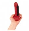 ElectraStim Silicone Fusion Komodo Electro Dildo - dildo do elektrostymulacji  (czerwony)