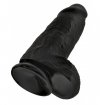 King Cock czarne dildo analne - Chubby sztuczny penis (czarny)