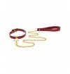 Taboom O-Ring Collar and Chain Leash Red - obroża ze smyczą (czerwony)