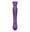 Zalo Legend Queen Set G-Spot Pulse Wave Vibrator - Wibrator Ekskluzywny (purpurowy)
