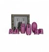 Zalo Nave Velvet Purple -  wibrujące klamerki na sutki (fioletowe)