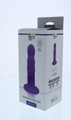 Dream Toys Solid Love Premium Ribbed Dildo Purple - dildo (fioletowy)