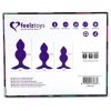 FeelzToys - Bibi Twin Butt Plug Set 3 pcs Purple