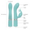 Pillow Talk Kinky Rabbit & G-Spot Vibrator Teal - wibrator króliczek (zielony)