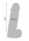 Dildo-PRINCE OF NAMIBIA DONG 20 CM BLACK