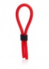 Pierścień-SILICONE STUD LASSO RED