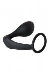 Dream Toys FANTASSTIC ANAL PLUG WITH COCKRING BLACK - korek analny z pierścieniem (czarny)