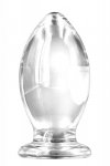 NS Novelties RENEGADE GLASS BISHOP CLEAR - szklany korek analny  (biały)