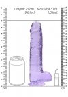 9 / 23 cm Realistic Dildo With Balls - Purple