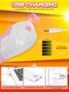 Wibrator-Silicone Vibrator USB 7 Function and Thrusting Function / Heating, purple