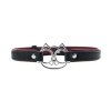 Adjustable collar with cat face.