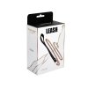 Metal and leather chain leash