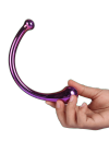 Dream Toys Glamour Glass Curved Wand - szklane dildo