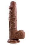 EVOLVED REALISTIC DILDO, DARK 20.3 cm - dildo (brązowe)