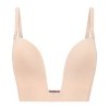 Bye Bra - Ultra Plunge Bra Beige S - biustonosz (beżowy)