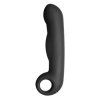 ELECTRASTIM - OVID SILICONE NOIR DILDO - dildo do elktrostymulacji (czarny)