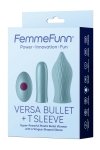 FEMMEFUNN VERSA BULLET WITH T SLEEVE LIGHT BLUE - mini wibrator (niebieski)