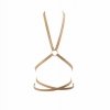 Bijoux Indiscrets MAZE Multi-way Harness - skóropodobna uprząż BDSM (brązowy)