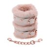 Sportsheets kajdanki S&M Peaches ‘n CreaMe Fur Handcuffs Cream - kajdanki (kremowy)